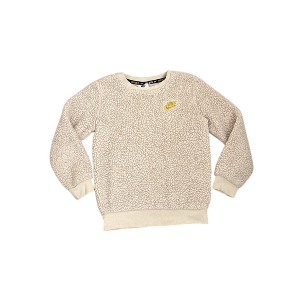 Nike Sweatshirt Sherpa Fleece Pullover Crewneck Sweatshirt Fuzzy Warm Cozy 6